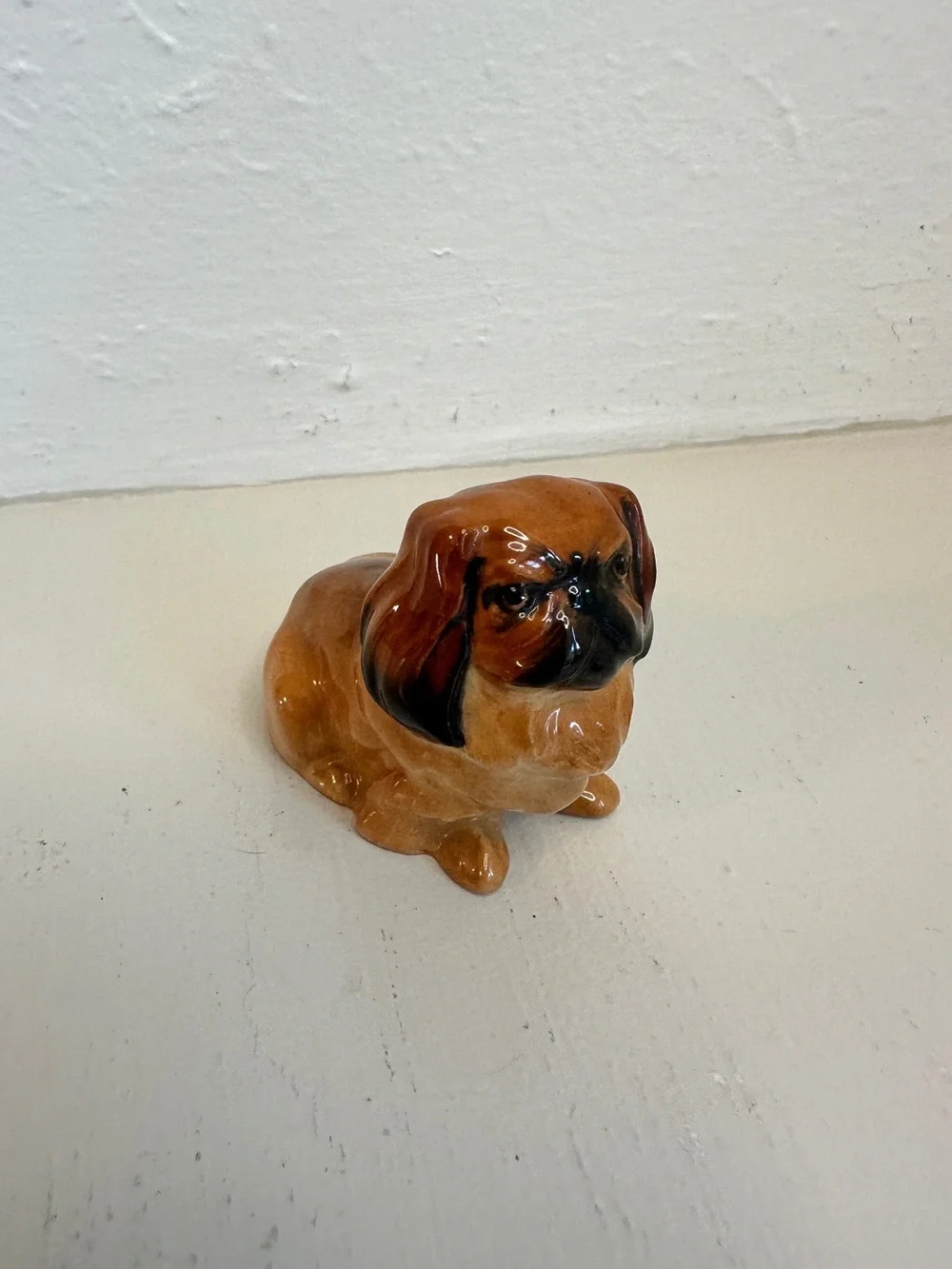 Vintage Royal Doulton Pekingese Dog Figurine, Miniature Seated Series, 2